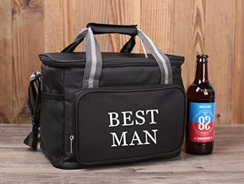 Presente personalizado do Groomsmen ， Lunch saco grande isolada de 18 lâminas de 18 lâminas de cerveja Bolsa de cerveja Cooler Bag