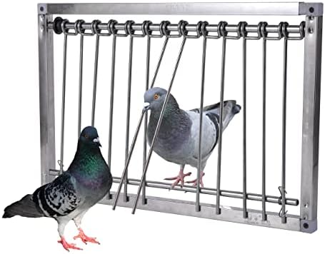 Torneira de entrada de aço inoxidável de porta de aço de pombo, adequado para aves de capoeira de codornas