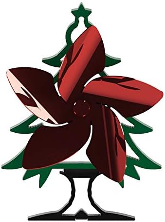 Fan de lareira da árvore de Natal 5 lâminas de fogão a calor do fogão Burner Eco eco Fan silencioso lareira fã de fã eficiente de calor