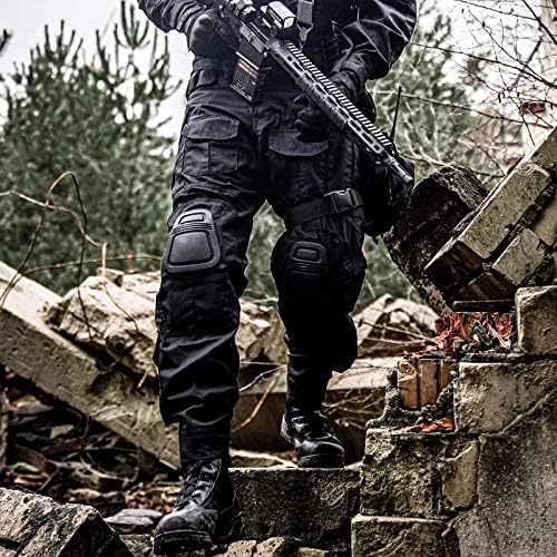 Calças de combate votagoo com joelheiras, calças multicam de caça G3 para homens Tactical Military Paintball Troushers