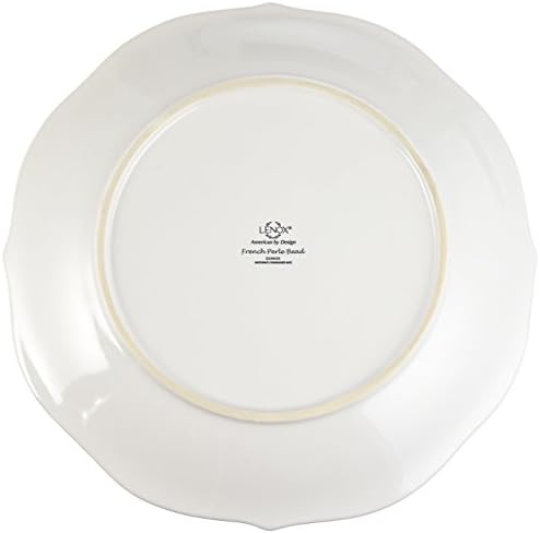 Lenox White French Perle Bead 16 Serviço oval de prato, 3,95 lb