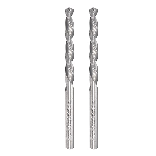 UXCELL SOLID CARBIDO TWIST BITS 2,8 mm, flautas de espiral esquerda métrica de tungstênio haste de aço de tungstênio ferramenta para metal de liga de aço inoxidável, 2pcs