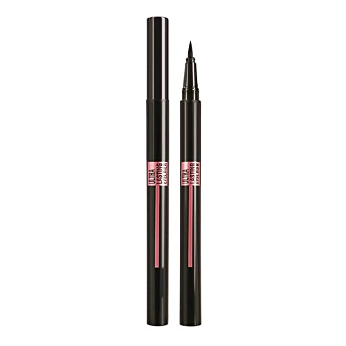 Eyeliner líquido NPKGVia Maquiagem de alta definição de alta definição Fórmula à prova d'água Fórmula de gato Liner Eye Black Eye Makeup Longa Longa Rose Bling Makeup Pen 1ml LED delineador