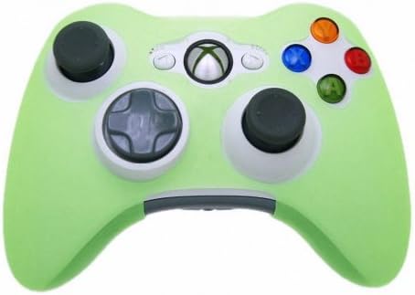 Brilho verde no escuro Xbox 360 Game Controller Silicone Case Skin Protector Cober