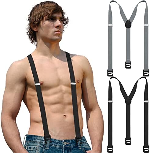 2 PCS Suspenders escondidos para homens Suspenders de caminhadas para homens suspensórios de baixo