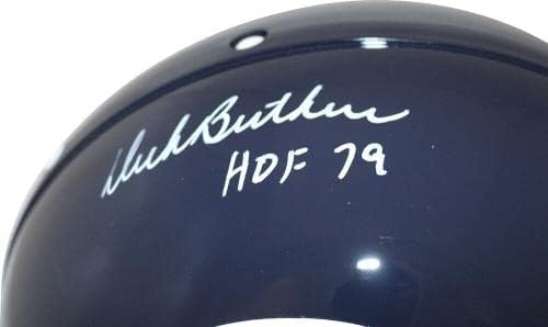 Dick Butkus autografou/assinado Chicago Bears Capacete autêntico Hof JSA 28637 - Capacetes NFL autografados