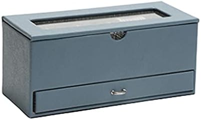 Caixa de jóias caixa de jóias linho de algodão pu portátil caixa de armazenamento de grande capacidade bege brigos azuis brigos azuis de anel de jóias caixa de jóias Jewlwey Organizer Container