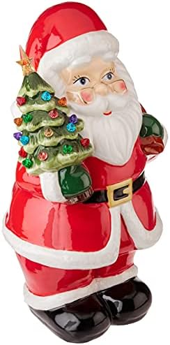 Sr. Figuras de Cerâmica Média de Natal 11 -gnome Decoração de Natal, Multi