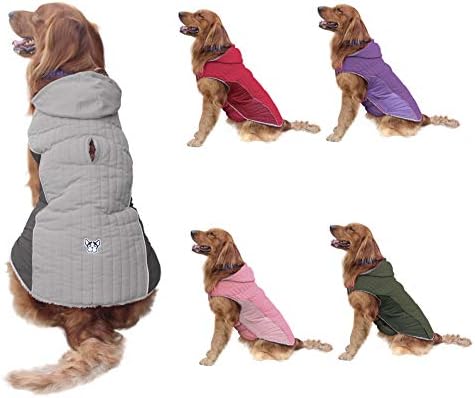 Casaco de cachorro emust para inverno, coletes para cães para jaquetas de cães quentes de clima frio para cães grandes pequenos