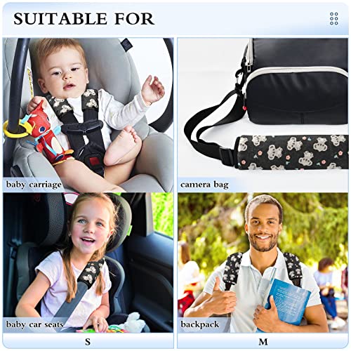 Capas de alça de assento de carro Koala para bebês crianças 2 pcs tiras de assento de carro almofadas de almofada de ombro protetor Pontas de cinto de segurança para caminhão SUV Avião