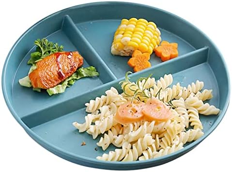 Salada de placa de controle de porção bariátrica e dietas mais saudáveis ​​placas seccionadas. Placa de controle da porção de home para perda de peso para adultos
