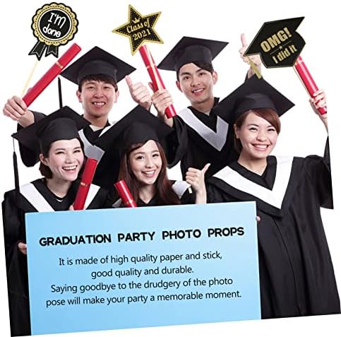Foto de graduação de 31pcs da melhoryard suprimentos para festas infantis de papel quadros de papel decorações de