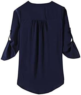 ANDONGNYWELL WOMENS 3/4 BLUSES DE MANUS