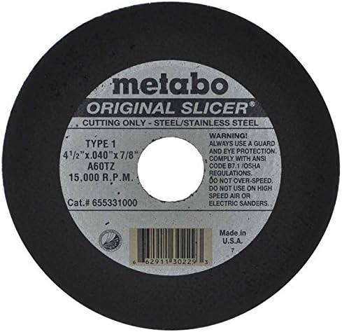 Metabo Slicer Cut Off Wheel 4-1/2 x 0,040 Caixa de 100