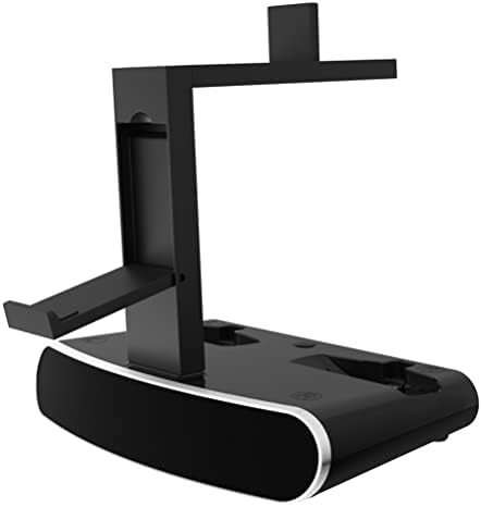 ONSEUK Compatível com PS VR2 Carregamento de carregamento suporte PSVR2 Suporte de fone de ouvido Multifunction Stand de carregamento