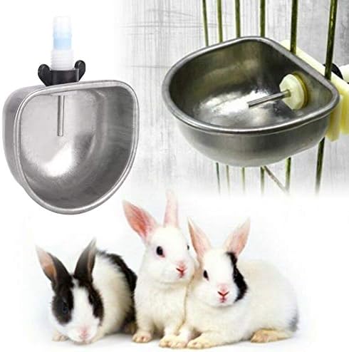 Famkit 10 sets Rabbit Water Bowl Tigela de água potável Acessórios de alimentação adequados para várias gaiolas com diferentes