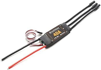 GOOLRC 40A MINDO BURADO ESC 2-4S Controlador de velocidade eletrônica com 5V 3A Bec 3,5mm Cabeça de banana para aeronave de avião