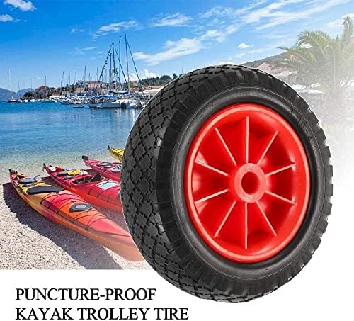 NIANXINN 1PC 8 Kayak Cart Wheel Puncture Pones Wheel para pneus à prova de caiaque Canoa Carrinho de carrinho de