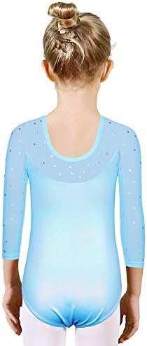 Baohulu Ginástica Leotards para meninas crianças crianças brilhar