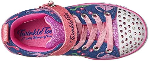 Skechers unissex-child Twinkle Toes Sparkle Lite-Dino Brights Sneaker