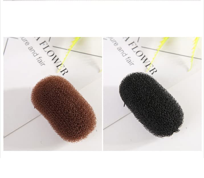 Kehang 2 pcs volume inserções de base de cabelo bate -o para cabelos de cabelo clipe de cabelo acessórios de cabelo preto