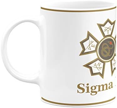 Greeklife.STORE Sigma Nu Creamic Coffee Caneca de 11 onças