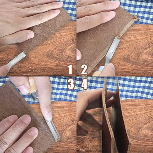 Tuheehut 4 tamanhos de ferramentas de chanfro mm 6mm 8 e 5,8 podem cortar a borda de couro de chanfro de alta ferramenta de