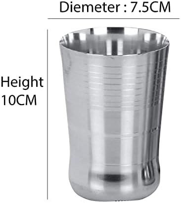 Sharvgun Aço de aço multiuso aço inoxidável JF-6 Conjunto de vidro / aço inoxidável a laser por servir copos / óculos de bebida inquebrável