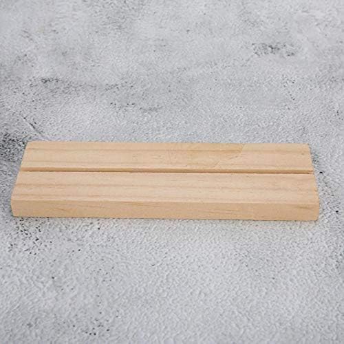 FDIT Números de madeira Photo Stand, suporte de clipe de cartão de madeira, leve e conveniente para jantar de casamento