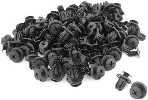 uxcell 100 pcs 10mm oriful push push porta bivets fisários