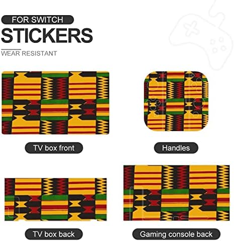 Adesivo de jogo de troca de troca tribal africano Pretty Pattern Pattern Wrap Skin Skin Protetive Sticker Compatível com