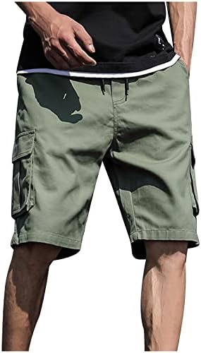 Shorts de carga casual para homens shorts de bolsa de bolso de moda de verão 5 polegadas shorts soltos