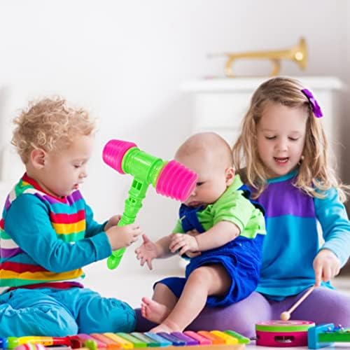 Nirelief Baby Hammer Toy Toy Squety Hammer Toy Toy Plástico Percussion Sons Hammer Funny Squeaky Toys for Kids Random Color