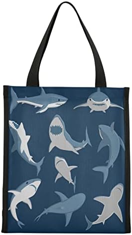 Alaza adorável saco de lancheira isolada de peixe de tubarão
