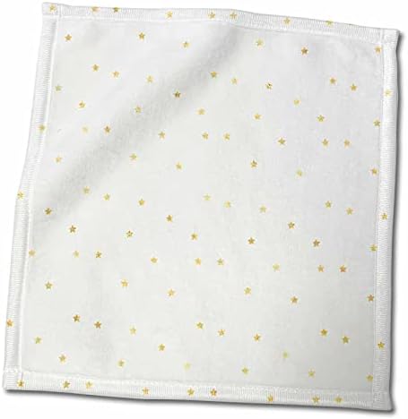 Estrelas PS de 3drose - estrelas do brilho dourado - toalhas