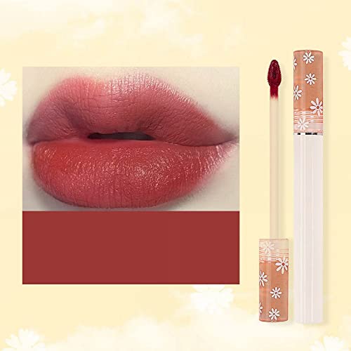 Creme Highlighter Makeup Flor Lip Lip Gloss Fácil de colorir Longo Lip de Lama Longa Líquida Hidratante Líquido Lip Gloss