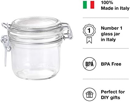 Bormioli Rocco 1234 Fido Clear Jar, 6,75 oz, 6,75 onças