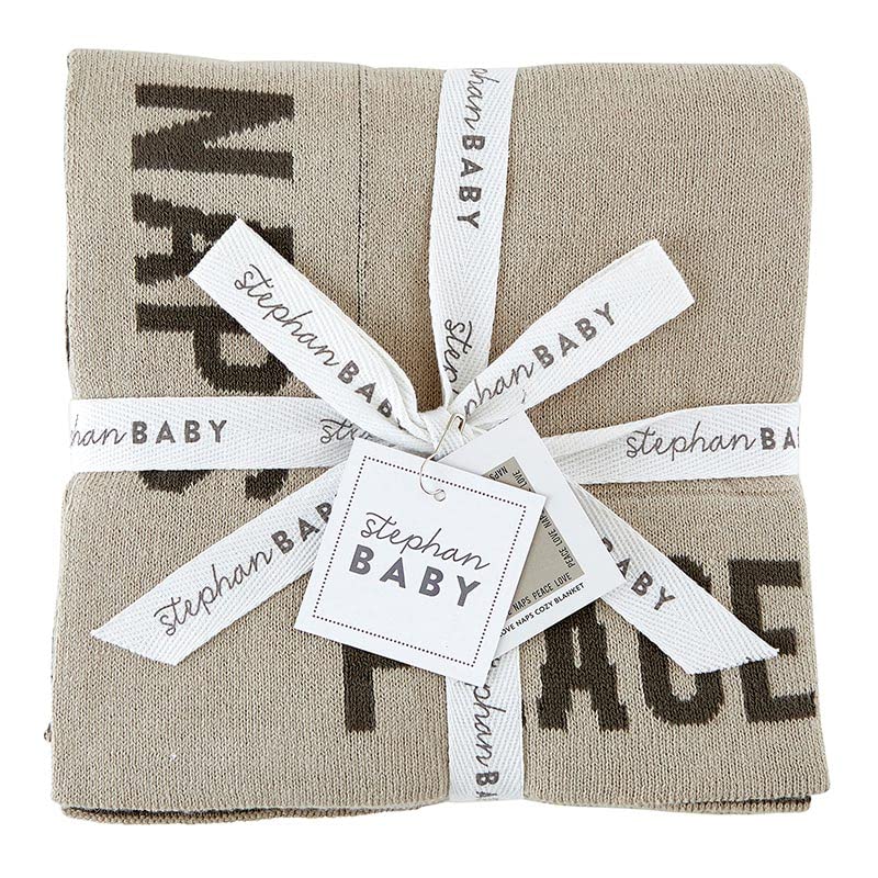 Stephan Baby Recém -nascido Chapéus e Cobertores - Coleção de Winter Wonderland, 30 x 30 polegadas, Cosy Cotton Knit Baby Blain