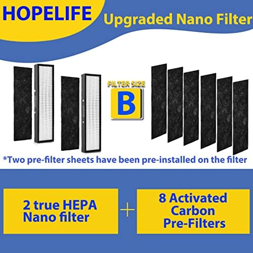 HopeLife FLT4825 Filtro HEPA B, compatível com filtro de substituição do Guardian AC4825, compatível com substituição de filtro de purificador de ar guardiano AC4825 AC4300 AC4800 AC4900 AC4850 CDAP4500 AP2200