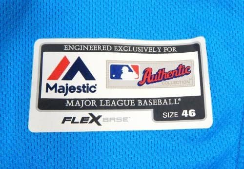 Miami Marlins Connor Grant #95 Game usou Jersey Blue 46 DP22262 - Jerseys MLB usada para jogo MLB