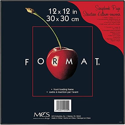 MCS Format Picture Frames, Gallery Wall Frames, Black, 12 x 12, solteiro