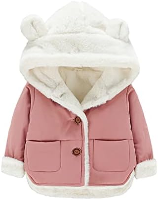 WeonedReam criança bebê menino meninas jaqueta de lã de inverno garotas pequenas casaco de roupas com capuz quente