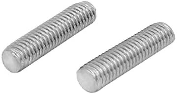 X-Dree M5 x 20mm 304 Aço inoxidável Faste de barra de barra totalmente rosqueada F fixador 20 PCs (m5 x 20 mm 304