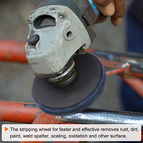Rodas de remoção de disco de tira de Harfington 7 x 7/8 Discos de decapagem Roda para Greante de ângulo Limpe e remova a oxidação de soldas de ferrugem do revestimento de tinta, roxo