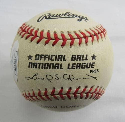 Warren Spahn assinou o Autograph Autograph Rawlings Baseball com INSC JSA AC15639 - Bolalls autografados
