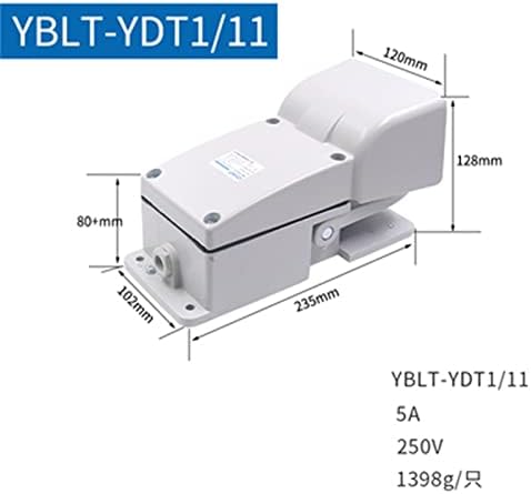 Interruptor do pé gruni 1pcs yblt-ekw/5a/b auto-reset ponto yblt-3/4 pedal de pé yblt-ydt1/11