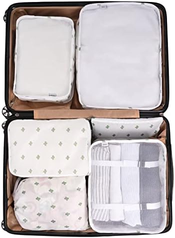 Adwaita 6 seta de cubos de embalagem, organizadores de embalagem de bagagem de viagem