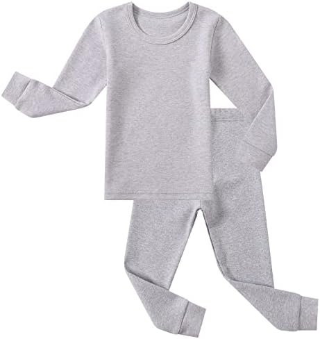 Jwwn Toddler Little Boys Girls Pijamas Conjunto de 2pcs Roupa térmica Crianças PJS Sleepwear
