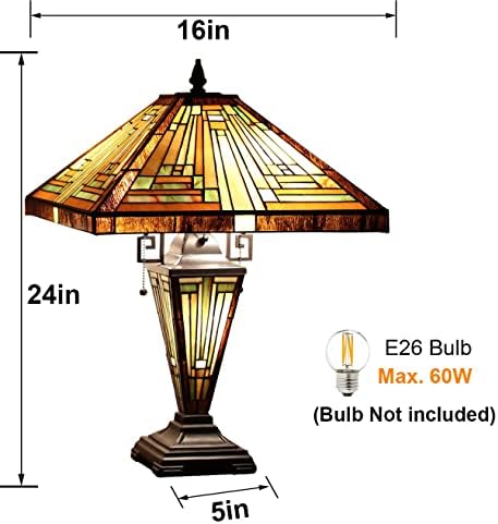 Capulina Mission Style Antique Série Tiffany Lamp Series Decoração da lâmpada do chão para sala de estar sala de estudo da