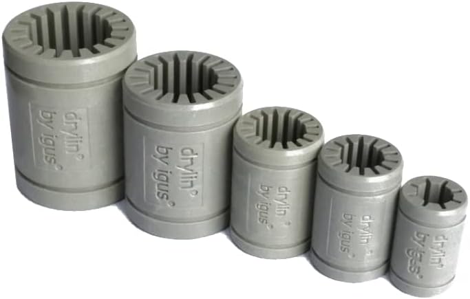 1pcs 10mm*19mm*29 mm Rolamentos lineares de precisão de manga Engenharia Bucha plástica Resistência à abrasão Anti-corrosão cinza